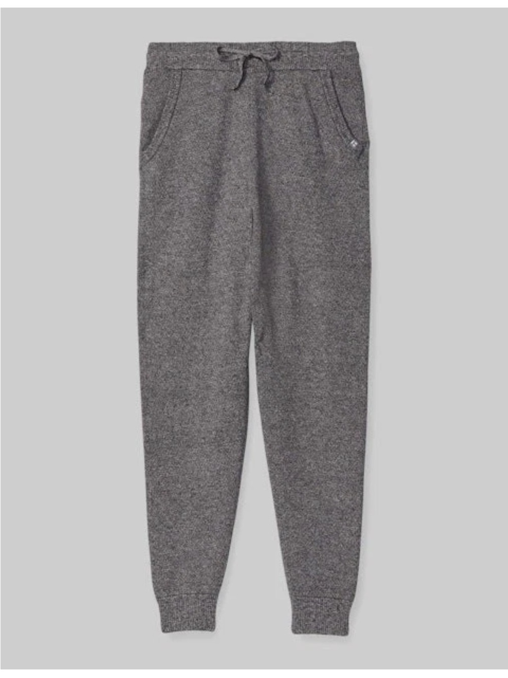 Tommy John Heather Gray Zen Cozy Knit Jogger Sweatpants, Size Medium